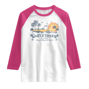 Gulf of Mexico Raglan Shirt Always And Forever Resist TS10 White Heliconia Print Your Wear