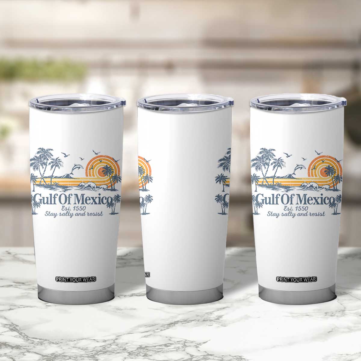 Gulf of Mexico Tumbler Cup Always And Forever Resist TS10 Print Your Wear
