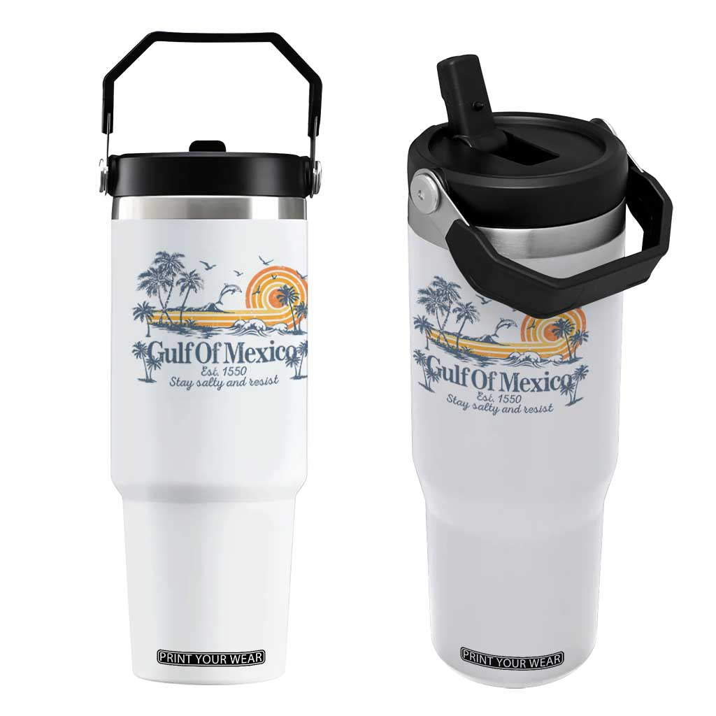 Gulf of Mexico Flip Straw Tumbler Always And Forever Resist TS10 One Size: 30 oz White Print Your Wear