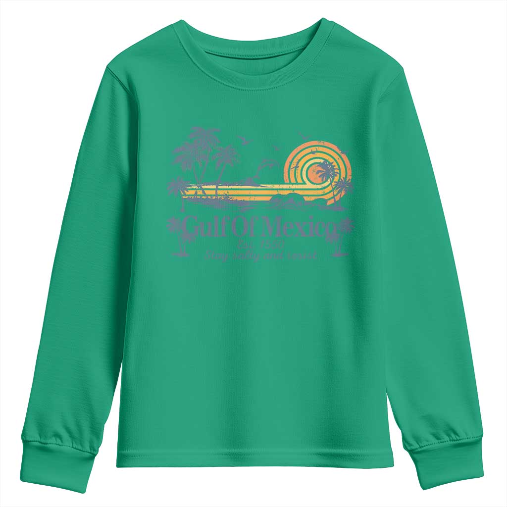 Gulf of Mexico Youth Sweatshirt Always And Forever Resist TS10 Irish Green Print Your Wear