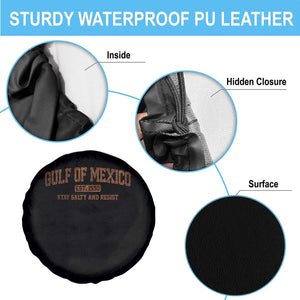Gulf of Mexico Spare Tire Cover Est 1550 and Forever Retro Mexican Beach TS10 Print Your Wear