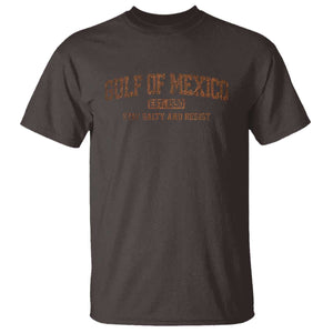 Gulf of Mexico T Shirt Est 1550 and Forever Retro Mexican Beach TS10 Dark Chocolate Print Your Wear