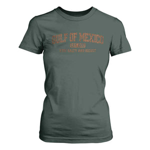 Gulf of Mexico T Shirt For Women Est 1550 and Forever Retro Mexican Beach TS10 Dark Forest Green Print Your Wear
