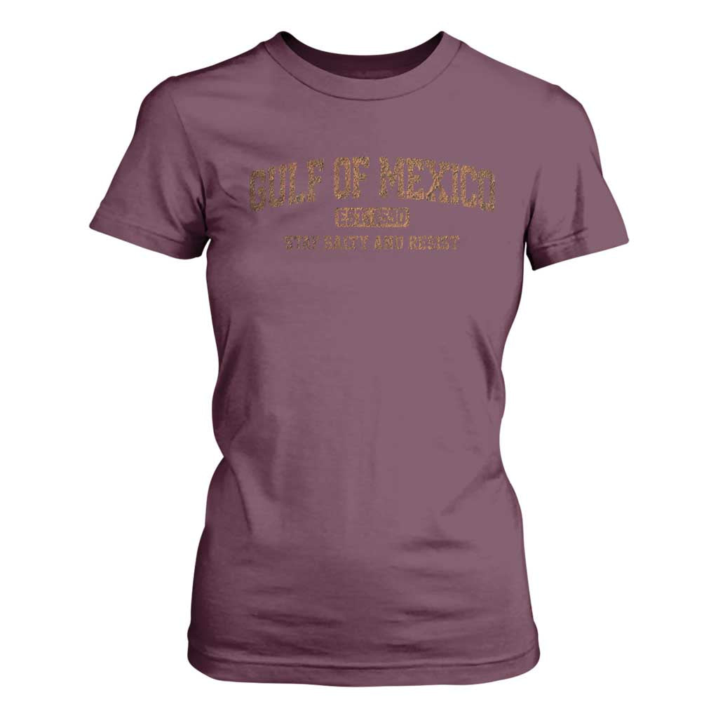 Gulf of Mexico T Shirt For Women Est 1550 and Forever Retro Mexican Beach TS10 Maroon Print Your Wear