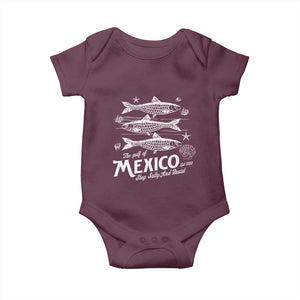 Gulf of Mexico Baby Onesie Golfo de México 1550 Texas Alabama Florida Beach TS10 Maroon Print Your Wear