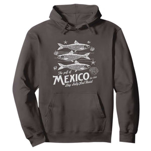 Gulf of Mexico Hoodie Golfo de México 1550 Texas Alabama Florida Beach TS10 Dark Chocolate Print Your Wear