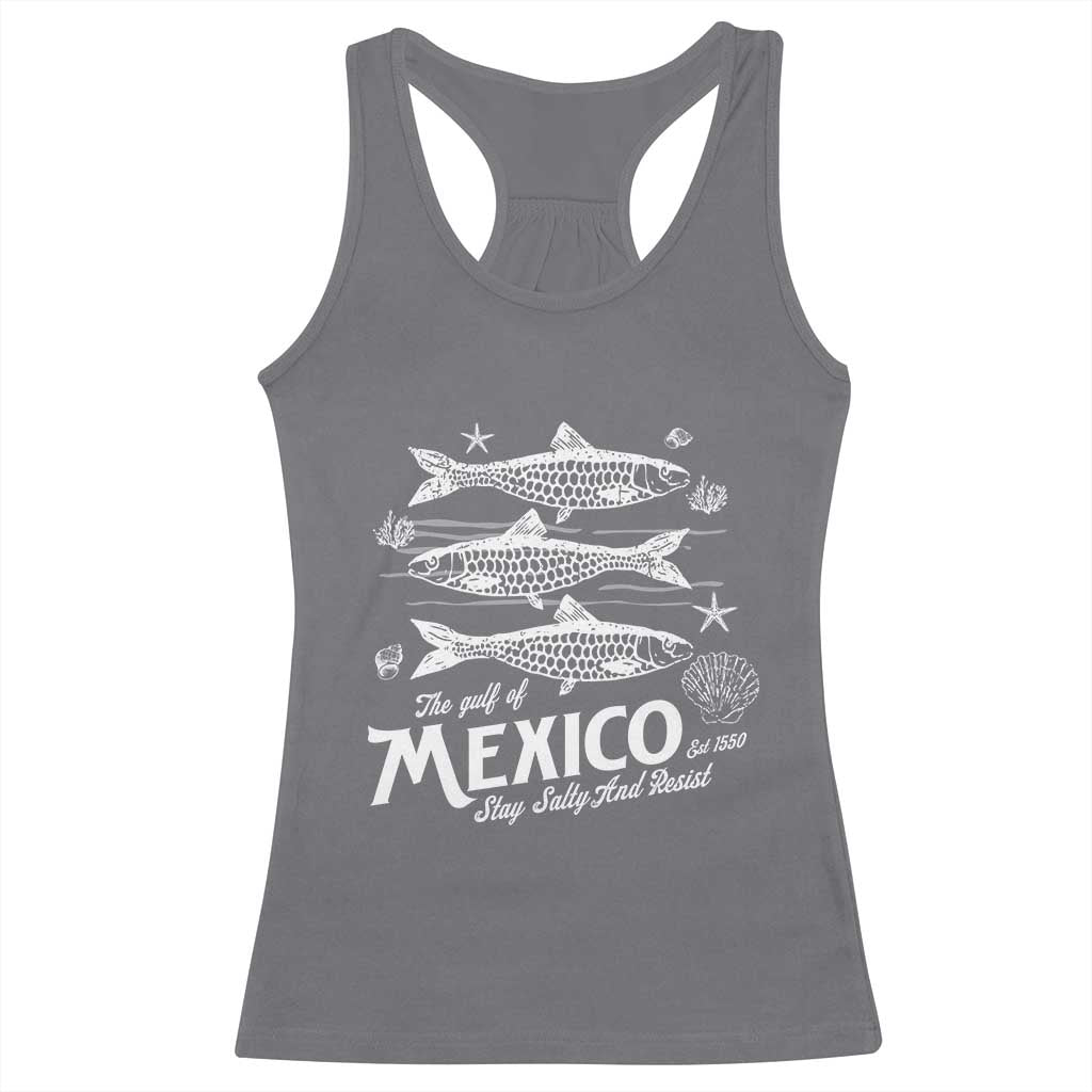 Gulf of Mexico Racerback Tank Top Golfo de México 1550 Texas Alabama Florida Beach TS10 Charcoal Print Your Wear