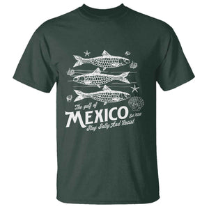 Gulf of Mexico T Shirt Golfo de México 1550 Texas Alabama Florida Beach TS10 Dark Forest Green Print Your Wear