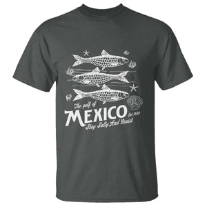 Gulf of Mexico T Shirt Golfo de México 1550 Texas Alabama Florida Beach TS10 Dark Heather Print Your Wear