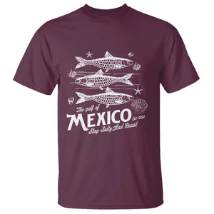 Gulf of Mexico T Shirt Golfo de México 1550 Texas Alabama Florida Beach TS10 Maroon Print Your Wear