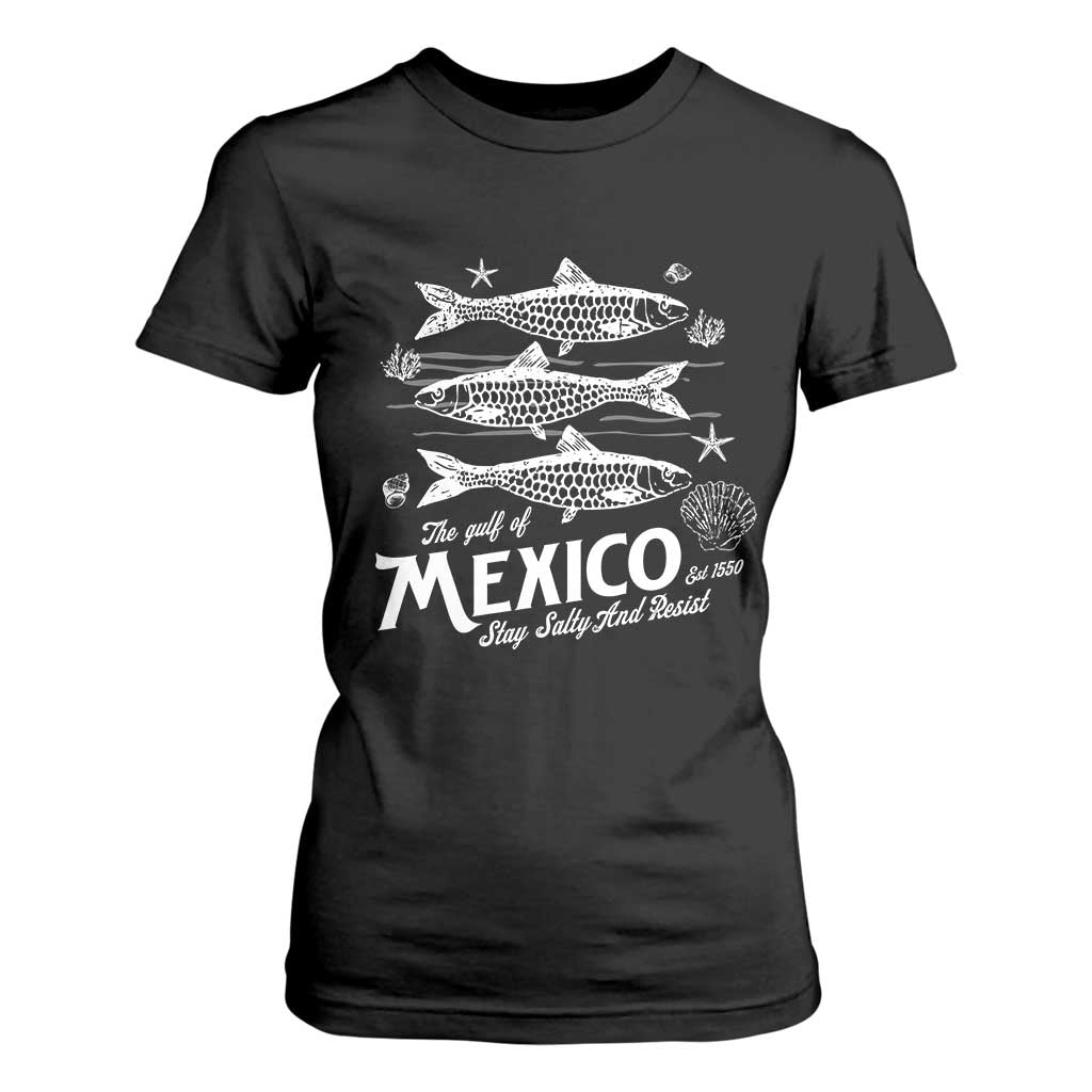 Gulf of Mexico T Shirt For Women Golfo de México 1550 Texas Alabama Florida Beach TS10 Black Print Your Wear