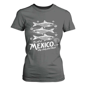 Gulf of Mexico T Shirt For Women Golfo de México 1550 Texas Alabama Florida Beach TS10 Dark Heather Print Your Wear