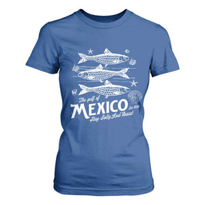 Gulf of Mexico T Shirt For Women Golfo de México 1550 Texas Alabama Florida Beach TS10 Royal Blue Print Your Wear