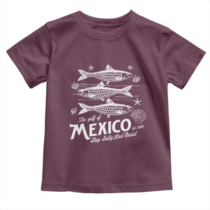 Gulf of Mexico Toddler T Shirt Golfo de México 1550 Texas Alabama Florida Beach TS10 Maroon Print Your Wear