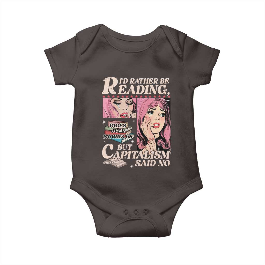 Funny Reading Baby Onesie Hilarious Bookworm Book Lover Reader Gift TS10 Dark Chocolate Print Your Wear