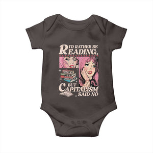 Funny Reading Baby Onesie Hilarious Bookworm Book Lover Reader Gift TS10 Dark Chocolate Print Your Wear