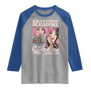 Funny Reading Raglan Shirt Hilarious Bookworm Book Lover Reader Gift TS10 Sport Gray Royal Print Your Wear