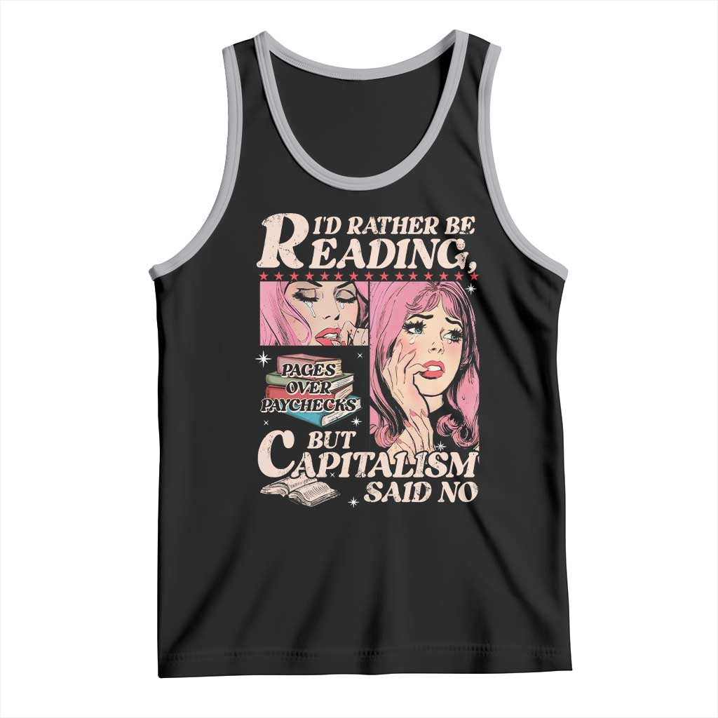 Funny Reading Tank Top Hilarious Bookworm Book Lover Reader Gift TS10 Black Athletic Heather Print Your Wear