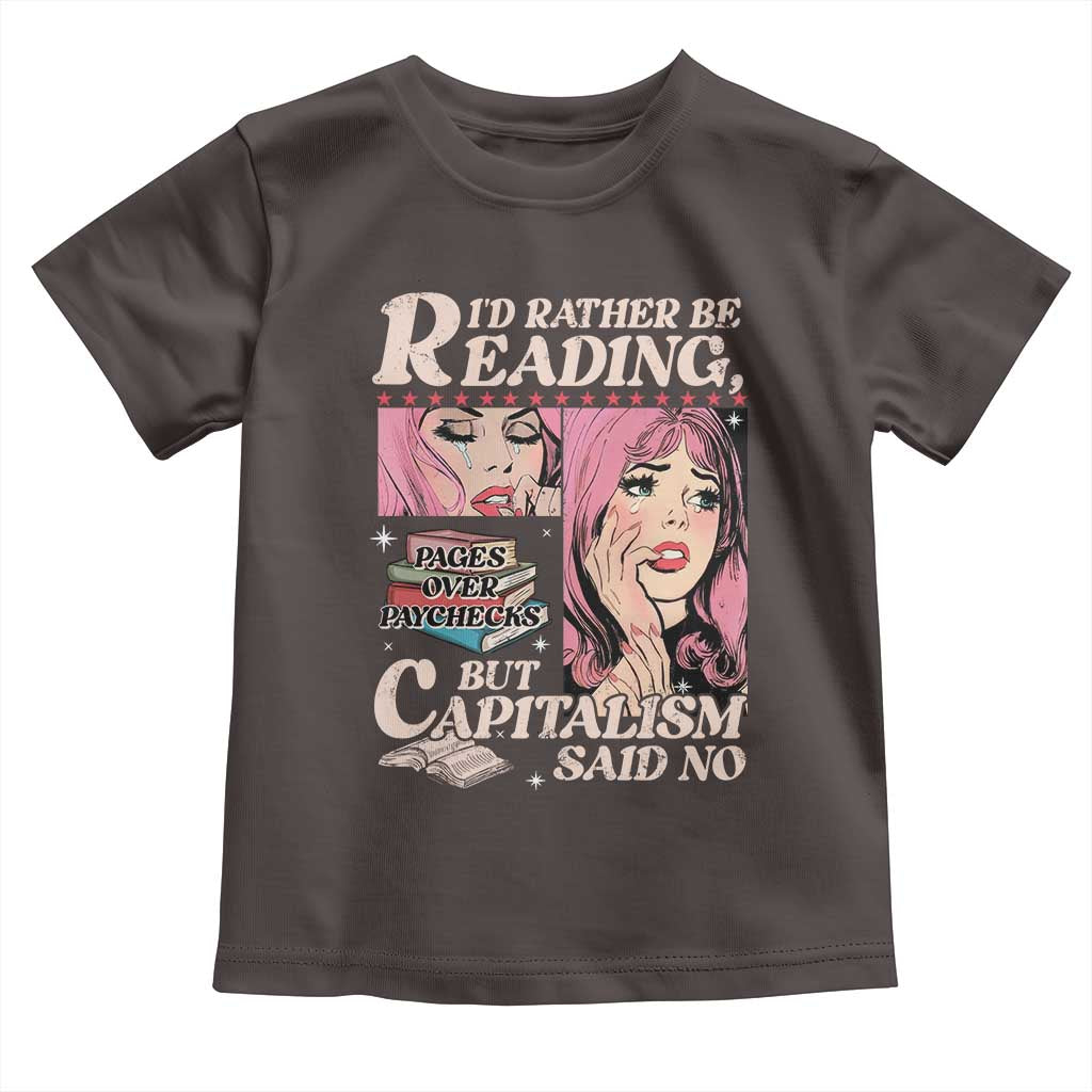 Funny Reading Toddler T Shirt Hilarious Bookworm Book Lover Reader Gift TS10 Dark Chocolate Print Your Wear