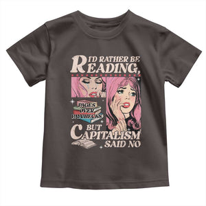 Funny Reading Toddler T Shirt Hilarious Bookworm Book Lover Reader Gift TS10 Dark Chocolate Print Your Wear