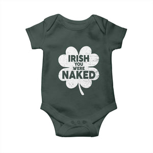 Funny St Patricks Day Baby Onesie Irish You Were Naked Vintage Clover Shamrock TS10 Print Your Wear