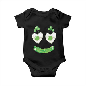 Funny Irish St Patricks Day Shamrock Baby Onesie Green Eggs Smile Brunch Breakfast TS10 Black Print Your Wear