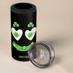 Funny Irish St Patricks Day Shamrock 4 in 1 Can Cooler Tumbler Green Eggs Smile Brunch Breakfast TS10 Print Your Wear