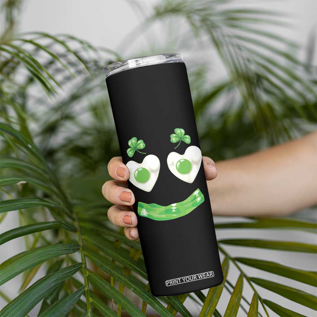Funny Irish St Patricks Day Shamrock Skinny Tumbler Green Eggs Smile Brunch Breakfast TS10 Print Your Wear