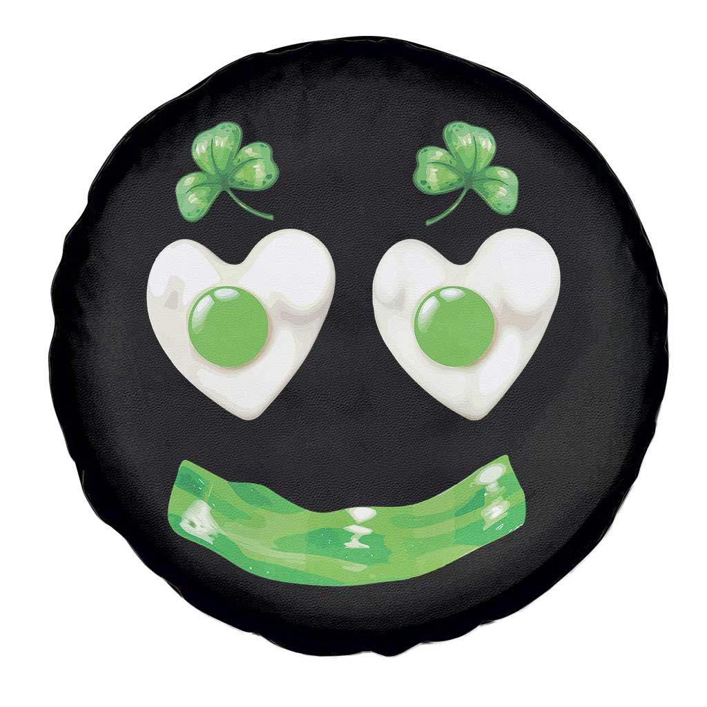Funny Irish St Patricks Day Shamrock Spare Tire Cover Green Eggs Smile Brunch Breakfast TS10 Print Your Wear