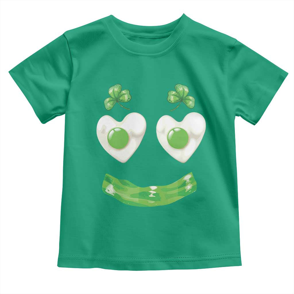 Funny Irish St Patricks Day Shamrock Toddler T Shirt Green Eggs Smile Brunch Breakfast TS10 Irish Green Print Your Wear