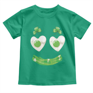 Funny Irish St Patricks Day Shamrock Toddler T Shirt Green Eggs Smile Brunch Breakfast TS10 Irish Green Print Your Wear