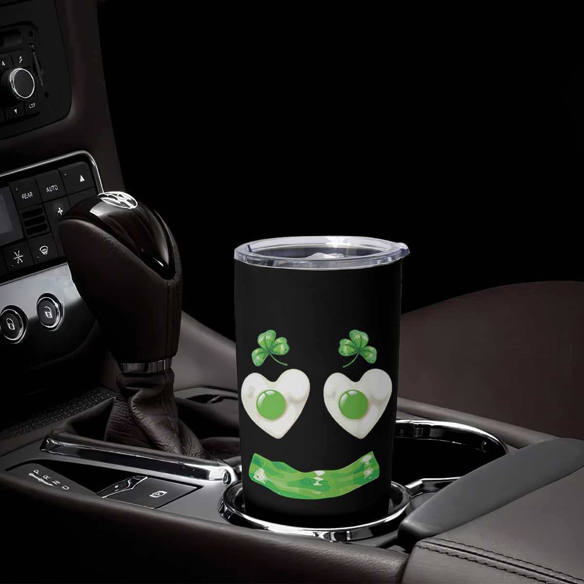 Funny Irish St Patricks Day Shamrock Tumbler Cup Green Eggs Smile Brunch Breakfast TS10 Print Your Wear
