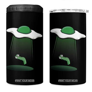 Funny Irish St Patricks Day 4 in 1 Can Cooler Tumbler UFO Egg Bacon Abduction Funny TS10 One Size: 16 oz Black Print Your Wear