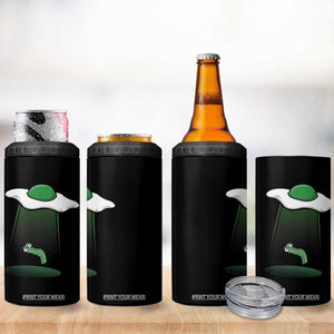 Funny Irish St Patricks Day 4 in 1 Can Cooler Tumbler UFO Egg Bacon Abduction Funny TS10 Print Your Wear