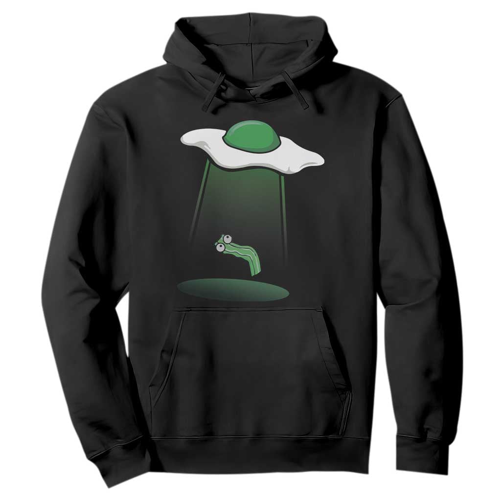 Funny Irish St Patricks Day Hoodie UFO Egg Bacon Abduction Funny TS10 Black Print Your Wear