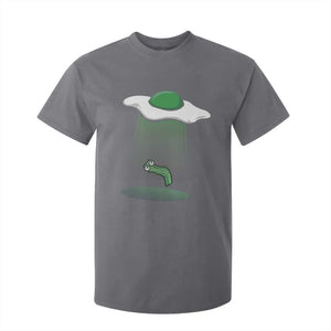 Funny Irish St Patricks Day T Shirt For Kid UFO Egg Bacon Abduction Funny TS10 Charcoal Print Your Wear