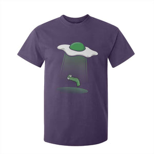 Funny Irish St Patricks Day T Shirt For Kid UFO Egg Bacon Abduction Funny TS10 Purple Print Your Wear