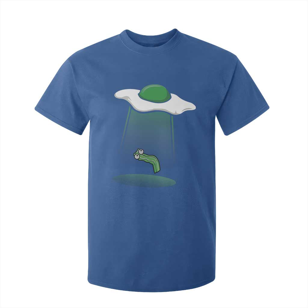 Funny Irish St Patricks Day T Shirt For Kid UFO Egg Bacon Abduction Funny TS10 Royal Blue Print Your Wear