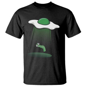 Funny Irish St Patricks Day T Shirt UFO Egg Bacon Abduction Funny TS10 Black Print Your Wear
