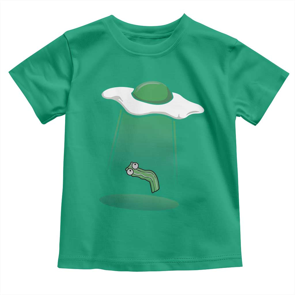 Funny Irish St Patricks Day Toddler T Shirt UFO Egg Bacon Abduction Funny TS10 Irish Green Print Your Wear