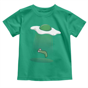 Funny Irish St Patricks Day Toddler T Shirt UFO Egg Bacon Abduction Funny TS10 Irish Green Print Your Wear
