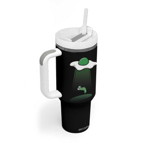 Funny Irish St Patricks Day Tumbler With Handle UFO Egg Bacon Abduction Funny TS10 Print Your Wear