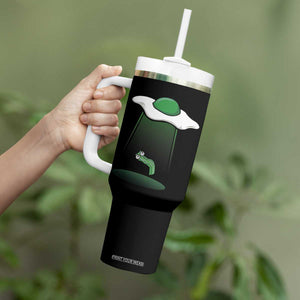 Funny Irish St Patricks Day Tumbler With Handle UFO Egg Bacon Abduction Funny TS10 Print Your Wear