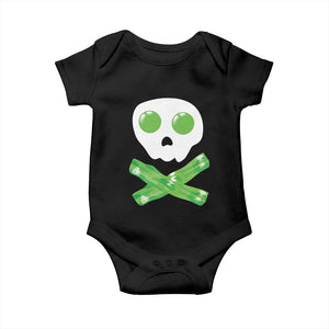Funny St Patricks Day Baby Onesie Bacon & Eggs Skull & Crossbones TS10 Black Print Your Wear