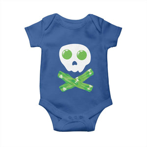 Funny St Patricks Day Baby Onesie Bacon & Eggs Skull & Crossbones TS10 Royal Blue Print Your Wear