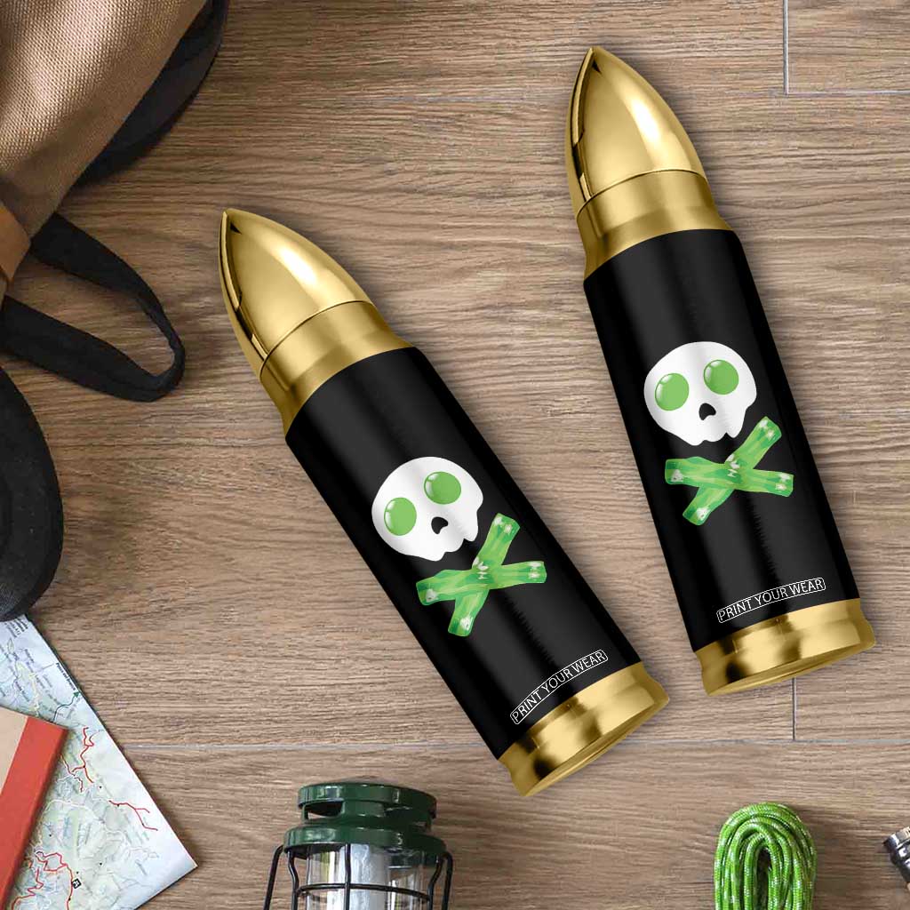 Funny St Patricks Day Bullet Tumbler Bacon & Eggs Skull & Crossbones TS10 Print Your Wear