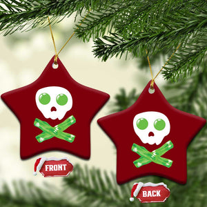 Funny St Patricks Day Ceramic Ornament Bacon & Eggs Skull & Crossbones TS10 Print Your Wear