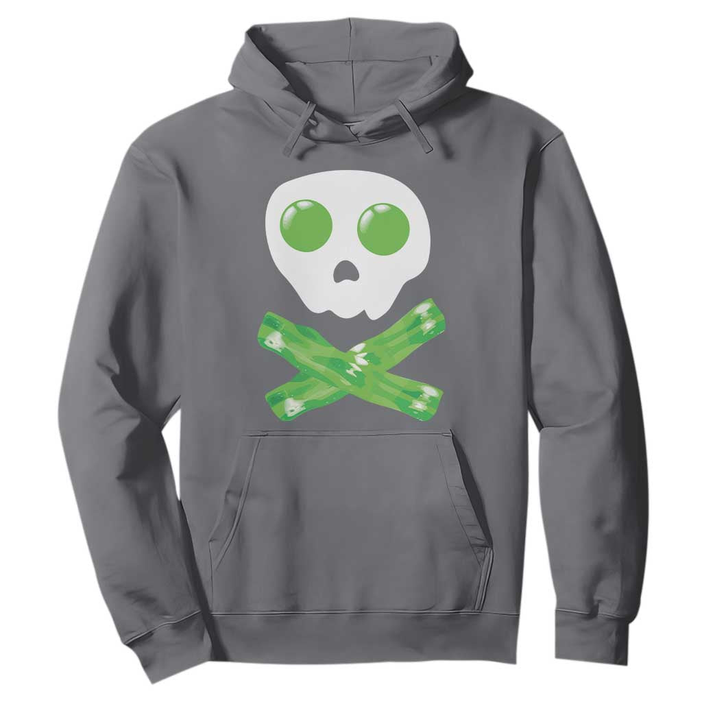 Funny St Patricks Day Hoodie Bacon & Eggs Skull & Crossbones TS10 Charcoal Print Your Wear