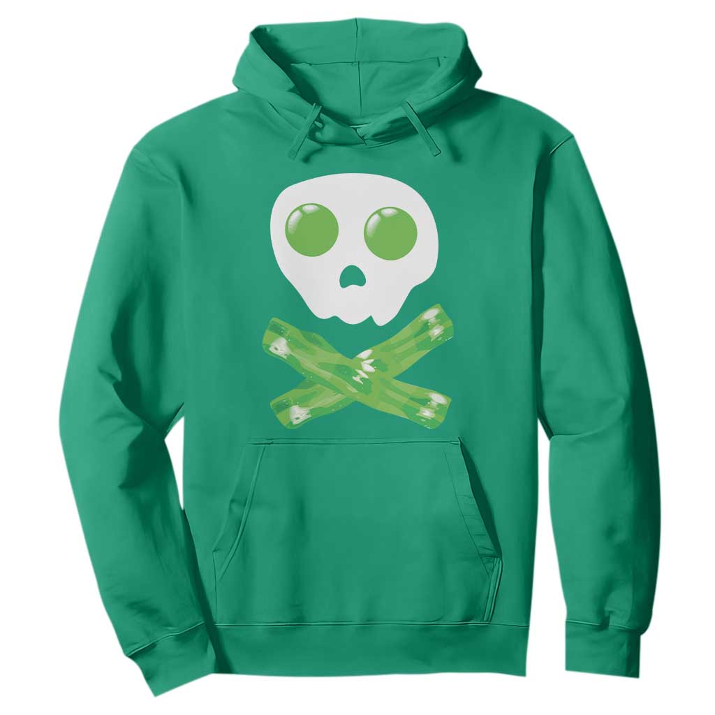 Funny St Patricks Day Hoodie Bacon & Eggs Skull & Crossbones TS10 Irish Green Print Your Wear