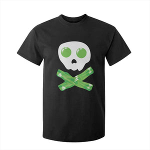 Funny St Patricks Day T Shirt For Kid Bacon & Eggs Skull & Crossbones TS10 Black Print Your Wear